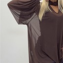 maglia due pezzi trasparente tulle